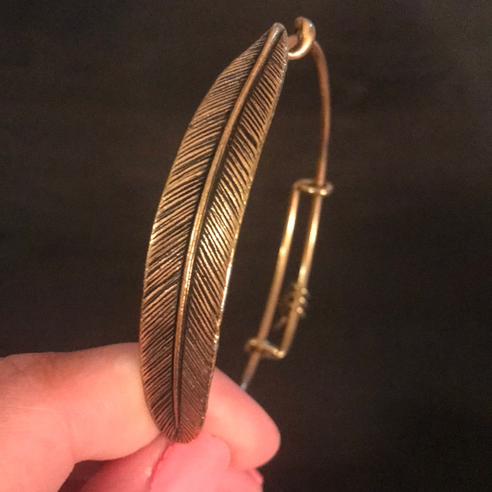 Alex and ani big leaf bracelet